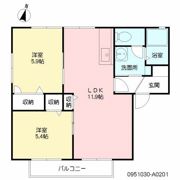 グリーンハウス城角Aの間取り画像