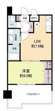 レジディア博多IIの間取り画像
