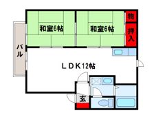 サニーコート筑紫野 Bの間取り画像