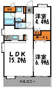 クリエート薬院の間取り画像