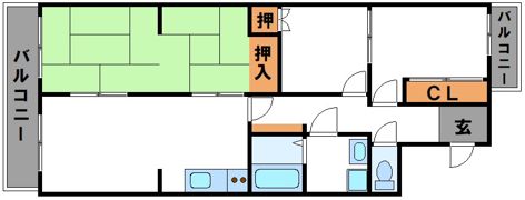 グリーンマンション長尾の間取り画像