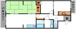 グリーンマンション長尾の間取り画像