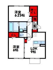 ボヌールの間取り画像