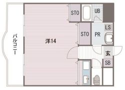 アーバンビラ大名の間取り画像