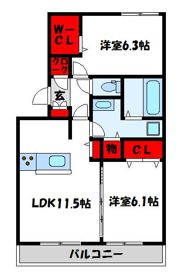 メゾンブランシュの間取り画像