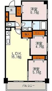 グリーンヒルズ南小笹の間取り画像