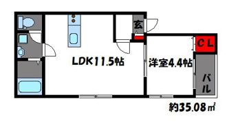 アクアブラン貝塚の間取り画像