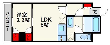 パナムコート室見の間取り画像