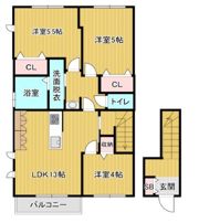 アフロディーナ千満 A棟の間取り画像