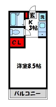 パティオ津屋崎の間取り画像
