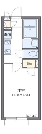 クレイノ空港南IVの間取り画像