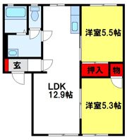 ファミリー坂・富 Dの間取り画像