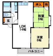 ハイデンス般若寺の間取り画像