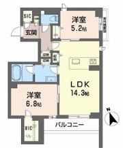 シャルマン大橋の間取り画像