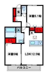 コンフォールヴィラの間取り画像