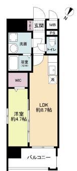 MODERN PALAZZO天神北IIの間取り画像
