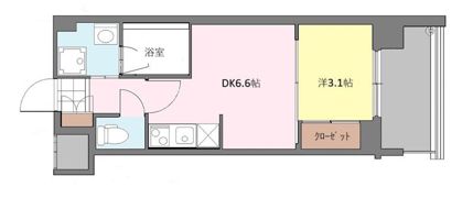 ニューガイアリルーム原通りNo.68の間取り画像