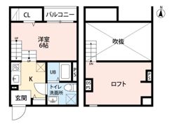 CreActLy筥松（クレアクトリィ）の間取り画像