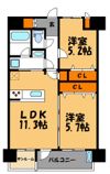 バルセロナ薬院の間取り画像