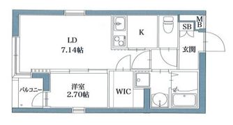 サニークレスト西新の間取り画像