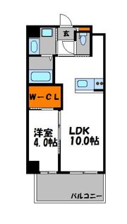 サリナス大名弐番館の間取り画像