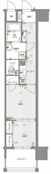 エンクレスト渡辺通IIの間取り画像