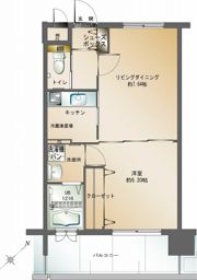 エンクレスト天神南IIIの間取り画像