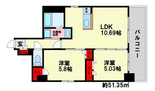 LINK’s Mの間取り画像