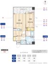 ニューガイアリルーム西新南No.67の間取り画像