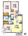 D-room鳥飼の間取り画像