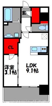 アビターレ吉塚駅前の間取り画像