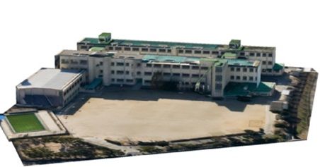 近くの筥松小学校まで500m(徒歩7分)