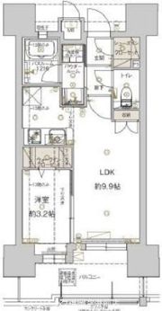 アクタス福岡県庁前グランネクストの間取り画像