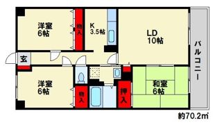 メゾングランヴェールの間取り画像