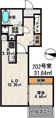バーンメアオ パトナムの間取り画像