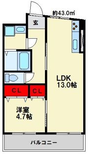 第二須玖ビルの間取り画像