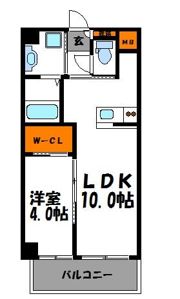 サリナス大名弐番館の間取り画像