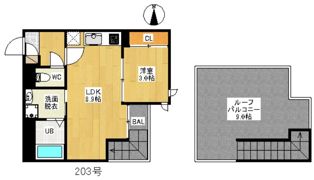 GRANDTICグランソレイユ別府の間取り画像