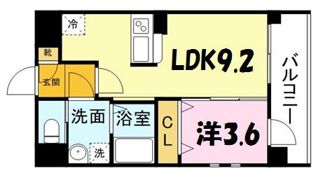 アクアリア室見の間取り画像