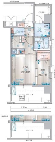 アクタス天神スクエアの間取り画像