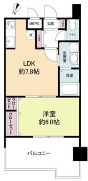 レジディア博多IIの間取り画像
