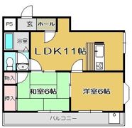 オークハイム那珂川の間取り画像