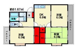アーバンハイツ渡辺の間取り画像
