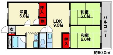 スカイタウン春日の間取り画像