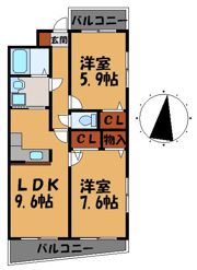 エムロード平尾の間取り画像