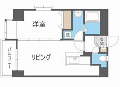 ミラバ天神の間取り画像