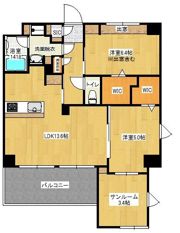 パンセス大橋の間取り画像