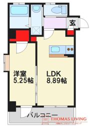 ラシュール・イン大橋南の間取り画像