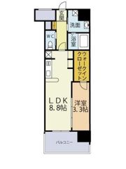 ブレス唐人町駅前の間取り画像