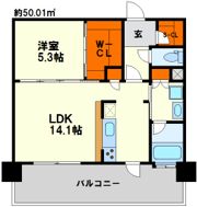 エンクレストGRAN博多駅前の間取り画像